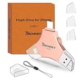 USB 3.0 Flash Drive for iPhone 256GB: MFi Certified 3in1 External Memory Photo Keeper Storage Stick for Picture/Video/Data Saver/Backup High Speed Thumb/Jump/Hard Drive USB Port Cards -Pink