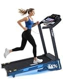 BORGUSI Auto Incline Treadmill for Home - 3.5HP Folding Treadmills Running Machine, 320 LBS Capacity, 10 MPH Speed, Bluetooth App, Upgrade LCD Panel, 36 Preset Programs
