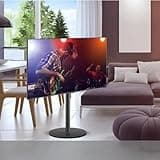 LBAawxe TV Meeting Rack - TV Computer Monitor Horizontal and Vertical Rotating Bracket Floor Mobile Cart Live Video Business TV Rack