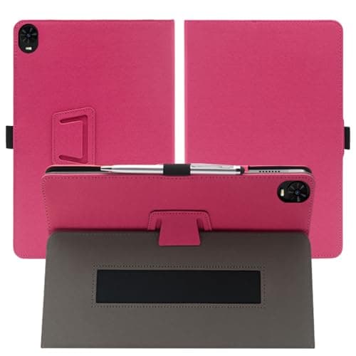 Sozengba for TCL TAB 10 NXTPAPER 5G 10.4 Inch Tablet Case,PU Leather Slim Cover Soft Back Shell Folding Multi-Viewing Angles Stand for TCL TAB 10 NXTPAPER 5G 10.4 Inch Model 9199S Tablet (Pink)