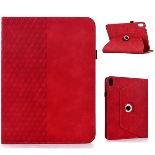 YBFJCE Rotating Case for iPad mini 7 A17 Pro 2024 / iPad mini 6 2021 8.3 Inch - 360 Degree Rotating Protective Folio Stand Cover, Red