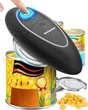 One Touch Electric Can Opener Fits All Can Sizes for Seniors with Arthritis, Battery Operated Can Opener with Smooth Edge, Food Safe Kitchen Gadgets Automatic Can Opener for Kitchen