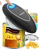 One Touch Electric Can Opener Fits All Can Sizes for Seniors with Arthritis, Battery Operated Can Opener with Smooth Edge, Food Safe Kitchen Gadgets Automatic Can Opener for Kitchen