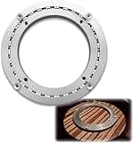 Silent Turntable Bearing, Heavy Duty Aluminum, 8-32" - Round Table Bearing with PE Muffler Strips - 360° Rotation, Large Turntable, 14" (350mm)