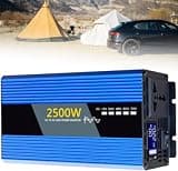 Pure Sine Wave Inverter 2500W Car Power DC 12V 24V 48V 60V 72V to AC Voltage Converter Transformer Vehicle Adapter(60V)