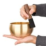 Tibetan Singing Bowls Meditation Singing Bowl Brass Relaxation Mindfulness Spiritual Therapy Bowls Sound Healing Percussion Instruments(Caliber 12CM)