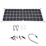 10W Monocrystalline Solar Panel Kit with Dual USB Ports, Portable Solar Charger for RV Boat Camping
