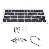 10W Monocrystalline Solar Panel Kit with Dual USB Ports, Portable Solar Charger for RV Boat Camping