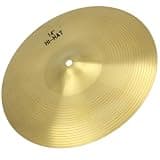COHEALI Golden Brass Crash Cymbal for Drum Set, Light Weight and Not Easy to Deform, Simple and Delicate Design for Jazz and Practice Sessions