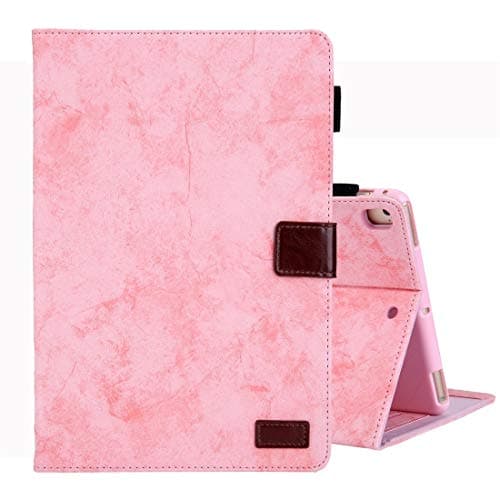 GUOSHU Tablet PC Case Bag for iPad 10.2 inch Business Style Horizontal Flip Leather Case, with Holder & Card Slot & Photo Frame & Sleep/Wake-up Function(Grey) Back Cover Case (Color : Pink)
