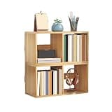 CFGH6FDF Office Free Combination Bookshelf Multipurpose Density Board Open Storage Rack Freestanding Book Shelf