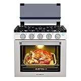 CAMPLUX Classic RV Stove Propane Range 21 Inches, Propane Oven with 3 Burners Cooktop for RV, RV Oven Stove Combo 28,100 BTU/Hr, Stainless Steel RGS21MSF