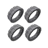 Robot Vacuum Cleaner Accessory Spare Parts,Compatible for ECOVACS, Wheel Tire for DEEBOT OZMO X1 Omni / T10 Turbo Plus T20, Scroll Wheel(Tires 2Pair)