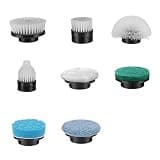 qimedo Scrubber Large Brushes Heads, 8-in-1 Spin Scrubber Replacement Brush Heads for qimedo, Leebein, Keimi, Alloyman, Bomves, YKYI, BEI & Hong