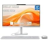 Lenovo 2026 A100 All in One Desktop Computer, 23.8 Inch IPS FHD Display, 16 GB 4800MT/s DDR5 RAM, 512 GB SSD, Intel N100 Processor, Intel UHD Graphics, Webcam, Wired Keyboard & Mouse, Windows 11 Pro