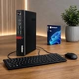 Lenovo ThinkCentre Micro Desktop Mini PC, 16GB RAM, 1TB PCIe SSDDrive, AMD Processor & Graphics, Dual-Display Support, Wi-Fi 6E, Bluetooth, USB, RJ-45, Home-Friendly, Business-Grade, Windows 11 Pro