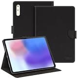 Shantime Leather Case Compatible with Lenovo Tab Extreme Gen 2 14.5 2025 Protective Cover with Inner TPU Silicone Shell Built-in Stand(Black)