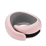 Asteraty Travel Neck Pillow for Airplanes, 100% Pure Memory Foam Travel Pillow with Ergonomic 360° Support, Travel Essentials for Long Flights, Car, Train and Home, Max Pink