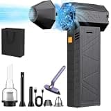 2026 Upgrade Portable Snow Blower for Car - High-Velocity Cordless Handheld Blower, Electric Air Duster for Windshield Snow Removal, Car Drying, Dusting & Lawn Care (B Set)