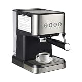 NOEUKDSSO Coffee Machine, Professional Coffee Maker with Adjustable Steam Nozzle, Semi-automatic Espresso Machines Stainless Steel Coffee Maker with 1.5L Removable Tank for Home Cafe Office