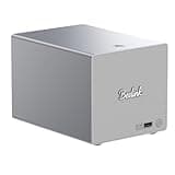 Beelink Mini PC, ME Pro 2-Bay NAS, Intel N95 CPU,12GB LPDDR5, 128G SSD, 3×M.2 SSD Slots, 2×2.5/3.5"Drive Bays, 2.5G+5G Dual LAN/Support Link Aggregation/ 4K Dual Display/WiFi6/BT5.4, Home Media/Studio