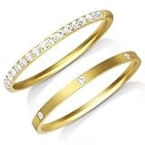 ZOOROO 2-Pack 14K Gold Plated Stacking Rings for Oura Ring 5/Oura Ring Gen 4/Oura Ring Gen 3, Cubic Zirconia Simulated Diamond Stackable Bands for Women