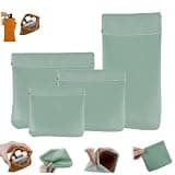 KDGENG Waterproof Organizer Pouch, Magnetic Pouches,Personalized Snap Closure Leather Organizer Pouch for Purse,Small Pouches for Purse Organization,No Zipper,Self-Closing (#B)
