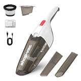 Shop-Vac Wet/Dry Handheld Vacuum Cordless, Powerful Portable Car Vacuum Rechargeable, Wall-Mounted Hand Vac with Crevice Tool, Lightweight Hand Vacuum for Home & Car, Washable Filter, White
