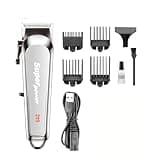DAXXIN Hair Cutting Tool, Professional Hair Clipper LED Display Hair Cutting Machine Rechargeable Electric Cordless Trimmer for Men