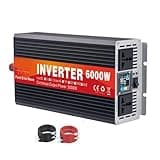 AISINILALAO 24V to 230V, 6000W Pure Sine Wave Power Inverter 12V 24V 48V 60V 72V DC to 110V/230V AC Converter Low Frequency Solar Power Inverter Converter,24v to 230v 50hz