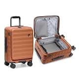Traveler's Choice Novia Top Opening Expandable Polycarbonate Luggage with Spinner Wheels, Autumn Leaves, 21-Inch Carry-on