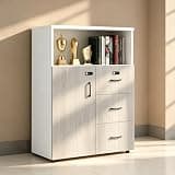 YCZYCZ Lateral File Cabinet with Lock, Metal Office Storage Cabinet, 2 Drawer Lateral File Cabinets for Home Office, A4 Letter Size, Heavy Duty Steel Filing Cabinet for Documents Storage