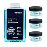 HVOENQO Compatible with Philips S7735/S8850/S7832/S9935/S9936, CC13 Electric Razor Cleaning Liquid, 300MLX1, 170MLX3, Lubricates Blades, Removes Odors