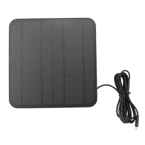 Yinhing Solar Panel 6V 5W Type C Port IP65 360 Degree Rotatable Design for Security Camera Efficient Power Supply for Outdoor Security Camera Solutions