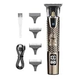 DAXXIN Hair Clippers, Metal Housing Electric Hair Trimmer Beard T-Blade Bald Electric Hair Cutting Machine Rechargeable