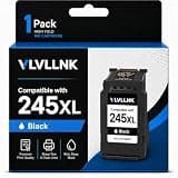 VLVLLNK Compatible for 245XL Black Ink Cartridge (1-Pack) Replacement for Canon 245XL PG245 Ink Cartridge for Pixma MX492 MX490 MG2520 MG2522 MG2920 MG2922 MG3029 TS202 TS302 TS3320 (1 Black)