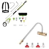 FIXFANS 21 FT Telescoping Pressure Washer Wand with Brush, Pressure Washer Gutter Cleaner Attachment, 4000 PSI