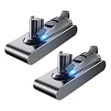 Screw Type Rechargeable Battery 25.2V 7000mAh SV15 Vacuum Cleaner ,Compatible for Dyson V11 Series Replacement(2Pcs 7000mAh BAT)
