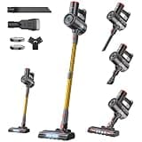 RoneAir Cordless Vacuum Cleaner,40Kpa 45Min Vacuum Cleaners for Home,Self-Standing,Stick Vacuum with Wall Mount Storage,Anti-Tangle &,6 in 1 Lightweight Vacuum for Hard Floors Carpet Pet Hair - Golden