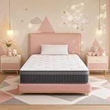 Mutesleep Twin Size Mattress 10 Inch - Hybrid Mattress, Memory Foam Mattress in a Box - Cool Sleep & Pressure Relief - CertiPUR®-US Certified