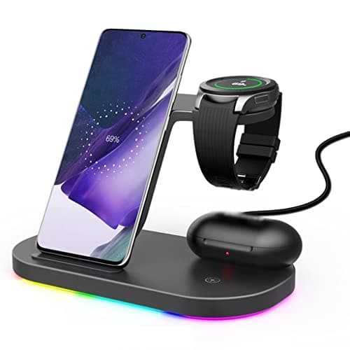 Wireless Chargers Stand 15W Fast Charging Station Compatibility with Brand Model (Color : A) (B)
