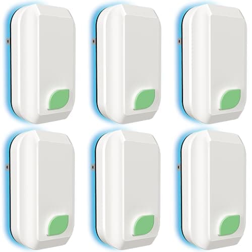 PVACG 6Pack Plug In Ionic Air Purifier,Negative Ion Air Purifier for Home Portable Plug-In Air Ionizers for Smoke, Pets Smell Quiet Mini Air Freshener for Home, Bedroom, Office, Living Room (6)