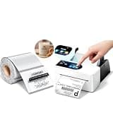 Phomemo 4x6 Shipping Label Printer with Touch Screen & 200Pcs Transparent Thermal Label 4x3, Label Printers for Shipping Package, Compatible with iPhone, Android, Amazon, Shopify, UPSP