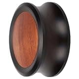 NUOBESTY Vinyl Record Player Stabilizer Clamp, 3-inch Aluminium and Wood Turntable Disc Weight for Improved Vibration Control and Secure Disc Anchoring, for Music Parties