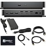 Dell SD25TB4 Pro Thunderbolt 4 Smart Dock - Supports 8k Display, 3 Years Warranty with 180W Adapter, HDMI, DisplayPort, Thunderbolt Cable, Cloth - USB C Docking Station Hub with Accessories