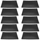 Balacoo 10pcs PVC Fan Filter Covers for Computer Case and Air Conditioning Unit, Black Dustproof Mesh with Speaker Mesh Design, Easy to Clean and Provides Component Protection