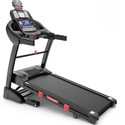 4.5HP Folding Treadmill with 15 Levels Auto Incline, 300 LB Capacity Portable Treadmill for Home, Foldable Jogging Walking Treadmill with APP, 71 Programs, 10MPH Speed, Bluetooth Speakers
