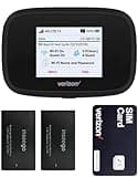 Verizon Wireless Jetpack Inseego MiFi 7730L | Mobile Hotspot for Travel | 4G Mobile Portable WiFi | Unlocked Globally | Speed up to 450 Mbps | Usage Up to 8 Hours | EVDO-LINK Bundle (Standard)