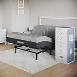 Sven and Son Essential Adjustable Bed Base (Frame) + 14 inch Hybrid Spring Matt (Medium Soft), Easy Assembly, Head and Foot Lift, Memory Positions, Zero Gravity, Wireless Remote - Full