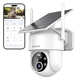 LITYMOL 2K 360° View Security Cameras Wireless Outdoor, Solar Cameras for Home Security, Color/IR Illumination Night Vision, AI Detection, 2-Way Audio, Siren Alarm, SD/Cloud Storage, 2.4g WiFi